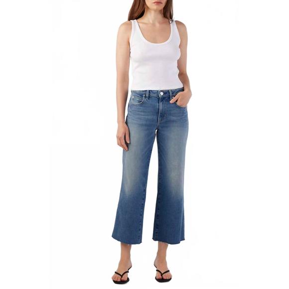 NEW AMO marjorie mid rise wide leg jean in dropout